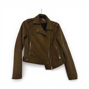 Primark Khaki Women's Leather Jacket